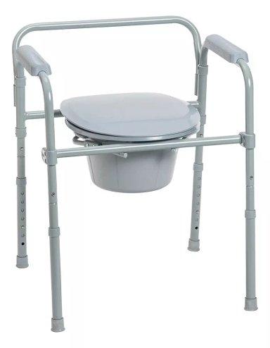 SILLA BAÑO INODORO WC PORTÁTIL PLEGABLE DUCHA DRIVE MEDICAL - 2