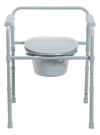 SILLA BAÑO INODORO WC PORTÁTIL PLEGABLE DUCHA DRIVE MEDICAL - 4