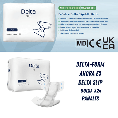 CAJA PAÑALES ADULTOS ABENA DELTA SLIP M2, 2200ML, 96 UNIDADES - 4