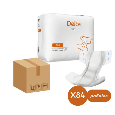 CAJA PAÑALES ADULTO ABENA DELTA SLIP XL2, EXTRA GRANDE, 3200ML. 84 UNIDADES - 1