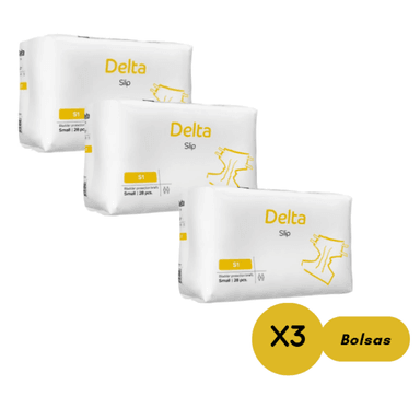 PACK X 3 PAÑALES ADULTOS ABENA DELTA SLIP S1, ANATÓMICOS- 84 UNIDADES - 1