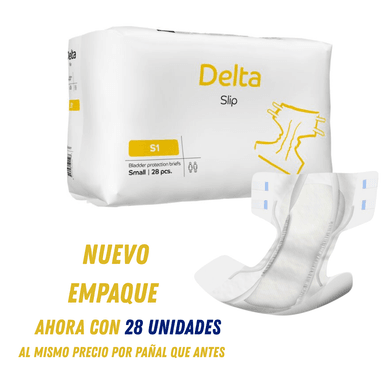 PACK X 3 PAÑALES ADULTOS ABENA DELTA SLIP S1, ANATÓMICOS- 84 UNIDADES - 3