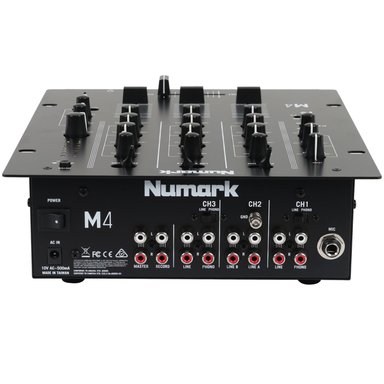 MEZCLADOR SCRATCH DE 3 CANALES PARA DJS M4 BLACK - NUMARK - 3
