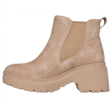 BOTÍN MUJER BOBS TANGO BEIGE SKECHERS - 4