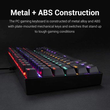 TECLADO GAMER REDRAGON KUMARA K552 RGB SW RED ESPAÑOL - 2