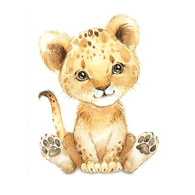 IMAGEN DECORATIVA NORDICA TIGRE 30X40 CM - 1