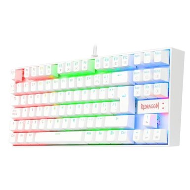 TECLADO GAMER REDRAGON KUMARA K552 BLANCO RGB SW RED - 2
