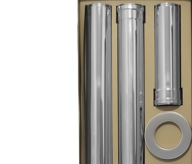 KIT PELLET ALBIN TROTTER ATDN DUCTO 80MM AC INOX - 4