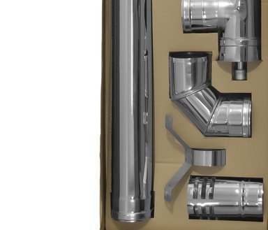 KIT PELLET ALBIN TROTTER ATDN DUCTO 80MM AC INOX - 5