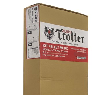 KIT PELLET ALBIN TROTTER ATDN DUCTO 80MM AC INOX - 7