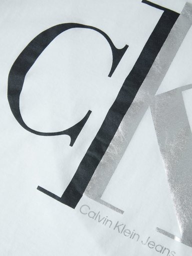 POLERA ALGODÓN NIÑA CALVIN KLEIN SPLIT MONOGRAM - 3
