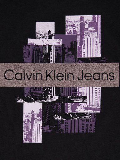 POLERA ALGODÓN NIÑA CALVIN KLEIN CITY COLLAGE - 2