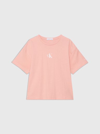POLERA ALGODÓN NIÑA CALVIN KLEIN CK LOGO BOXY - 5