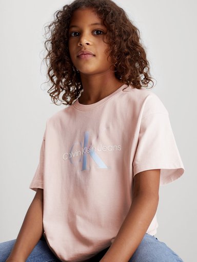 POLERA ALGODÓN NIÑA CALVIN KLEIN SERENITY MONOGRAM - 4