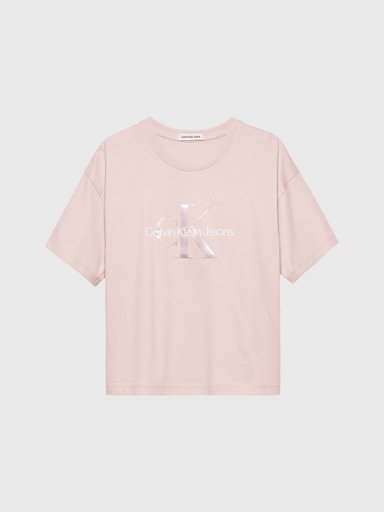 POLERA ALGODÓN NIÑA CALVIN KLEIN SERENITY MONOGRAM - 5