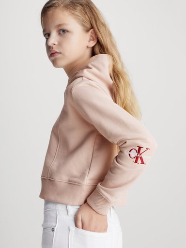 POLERÓN ALGODÓN NIÑA CALVIN KLEIN CON GORRO OFF PLACED - 4