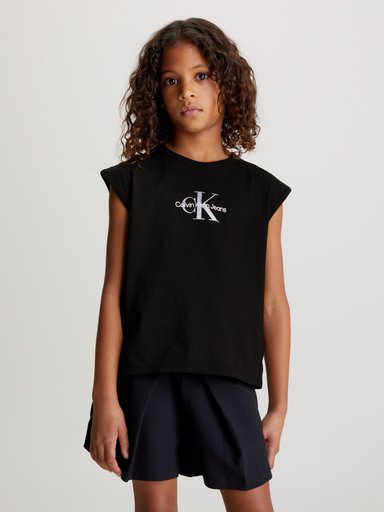 POLERA ALGODÓN NIÑO CALVIN KLEIN MONOLOGO RELAXED - 1