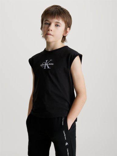 POLERA ALGODÓN NIÑO CALVIN KLEIN MONOLOGO RELAXED - 2