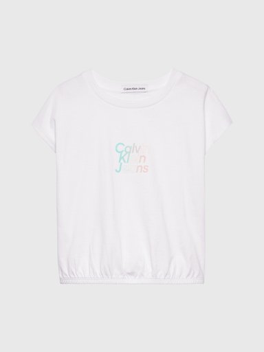 POLERA ALGODÓN NIÑA CALVIN KLEIN GRADIENT FLOCK - 5