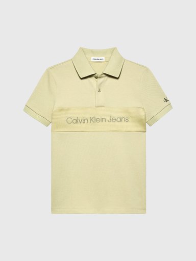 POLERA ALGODÓN NIÑO CALVIN KLEIN POLO LAYERED MESH - 5