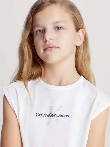 POLERA ALGODÓN NIÑO CALVIN KLEIN MONOLOGO RELAXED - 3