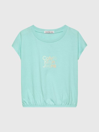 POLERA ALGODÓN NIÑA CALVIN KLEIN GRADIENT FLOCK - 5