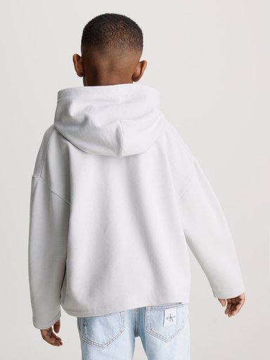 POLERÓN ALGODÓN NIÑO CALVIN KLEIN CON GORRO SWIRL MONOGRAM - 6