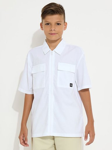 CAMISA ALGODÓN NIÑO CALVIN KLEIN POPELINE - 1
