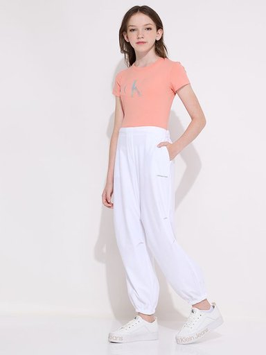 POLERA ALGODÓN NIÑA CALVIN KLEIN IRIDESCENT CK SLIM - 2