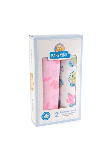 TUTO BLANCKETS ALGODÓN NEW BORN UNISEX ROSA 0 A 24 MESES - 4