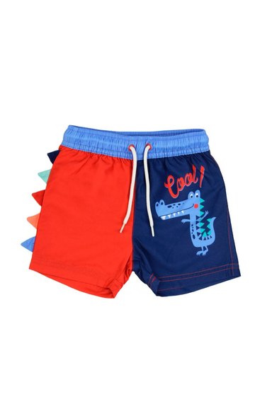 TRAJE DE BAÑO NIÑO FICCUS ROJO ESTAMPADO COOL BEBÉ - 1