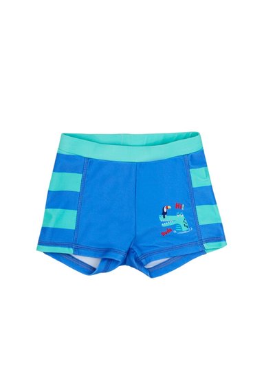 TRAJE DE BAÑO NIÑO FICCUS AZUL ESTAMPADO URBANO COOL BEBÉ INO - 1