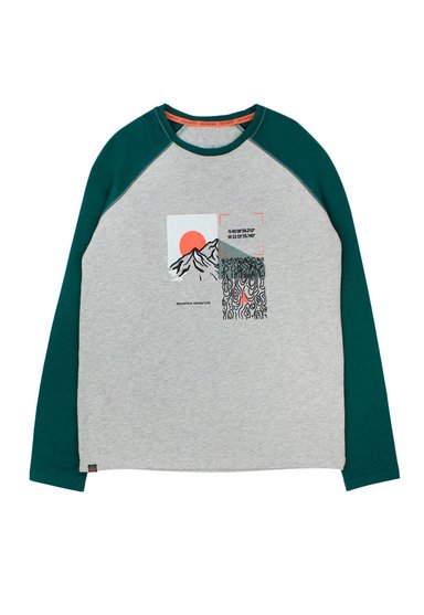 POLERA FICCUSTEX NIÑO 2520576 GRIS MELANGE - 1