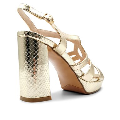 SANDALIAS MUJER TOFFY CO CUERO DORADO EMMA - 4