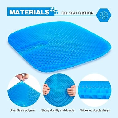 COJÍN GEL PARA SILLA CON FUNDA DE COJINES ALMOHADA ASIENTO - 2