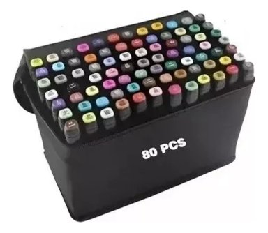 SET X80 PLUMONES MARCADORES PARA COLOREAR - 2