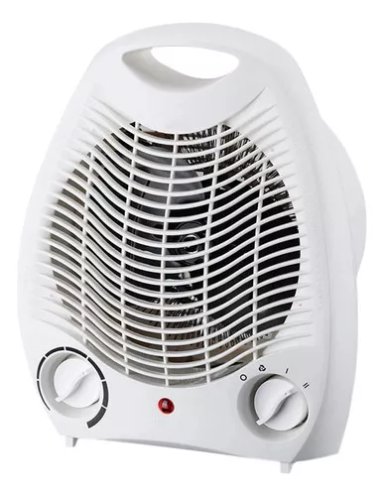 CALEFACTOR CALENTADOR ELÉCTRICO TERMOVENTILADOR 2000W BLANCO - 1