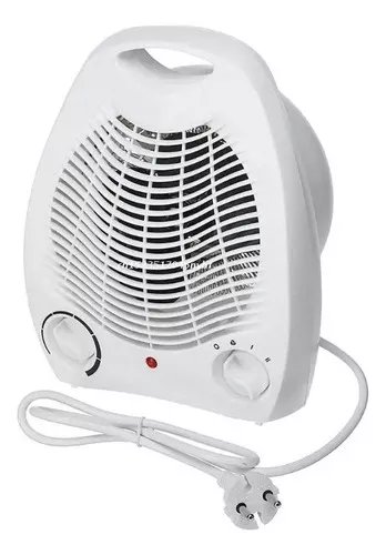 CALEFACTOR CALENTADOR ELÉCTRICO TERMOVENTILADOR 2000W BLANCO - 2