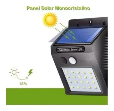 FOCO SOLAR LED SENSOR DE MOVIMIENTO - 3