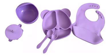 SET ALIMENTACIÓN SILICONA LIBRE BPA 6 PIEZAS ANTIDESLIZANTE - 3