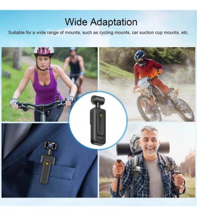 CAMARA DE ACCION WIFI 4K CON LENTE GIRATORIA DE 180°Y LUZ - 6