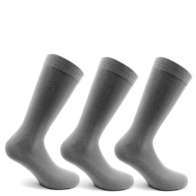 3 PARES CALCETINES ALGODÓN LARGO AMERICANO LISO - 1