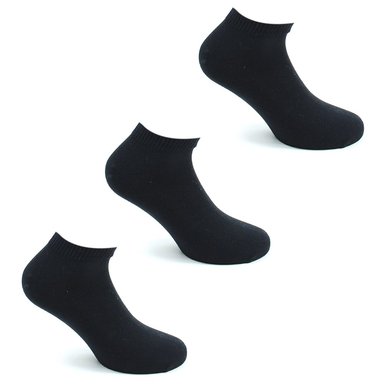 PACK X3 PARES CALCETINES HOMBRE MONARCH ALGODÓN LISO CORTO - 1