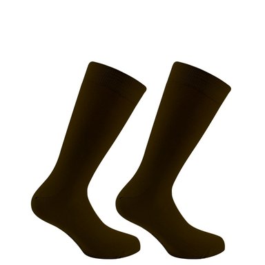 PACK X2 PARES DE CALCETINES HOMBRE PERUGGI HILO LISO LARGO AMERICANO - 1