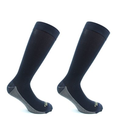 PACK X2 PARES DE CALCETINES HOMBRE PERUGGI COBRE + BAMBOO LISO VESTIR LARGO 3/4 - 1
