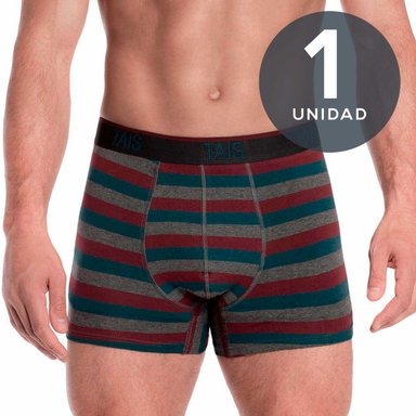 BÓXER ELASTICO A LA VISTA HOMBRE FULL TEJIDO COTTON SPANDEX - 1