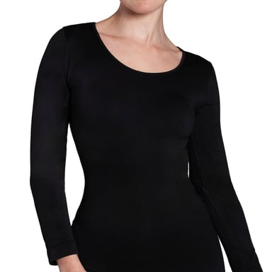 POLERA ESENCIAL MANGA LARGA BLACK - 1