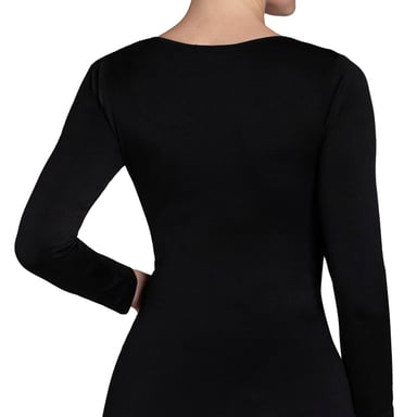 POLERA ESENCIAL MANGA LARGA BLACK - 3