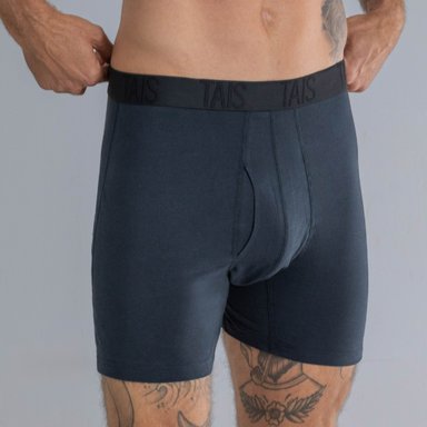 2 UNIDADES BOXER LARGO LISO AZUL HAPPY BOOLLS - 2