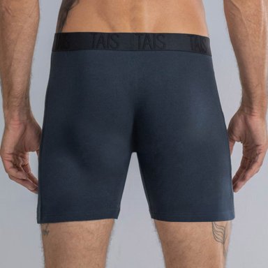 2 UNIDADES BOXER LARGO LISO AZUL HAPPY BOOLLS - 3